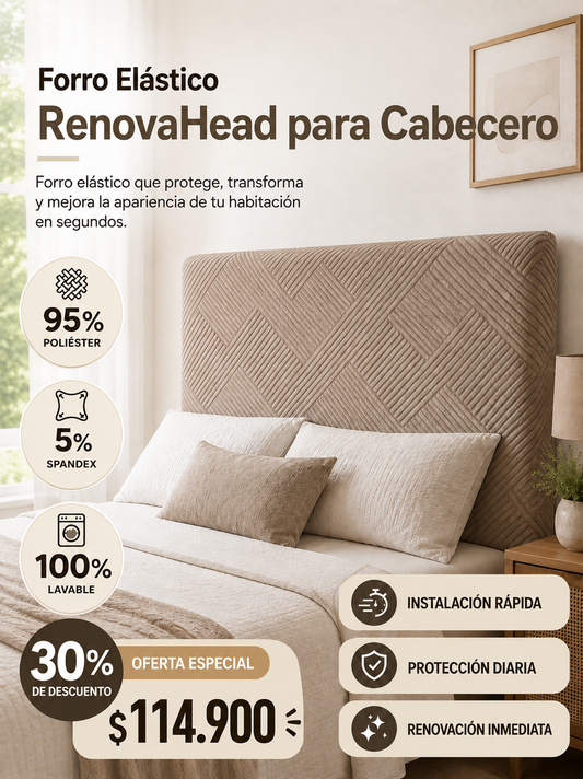Forro Elástico RenovaHead para Cabecero