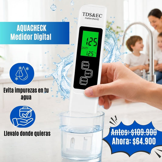 Medidor de Calidad del Agua TDS